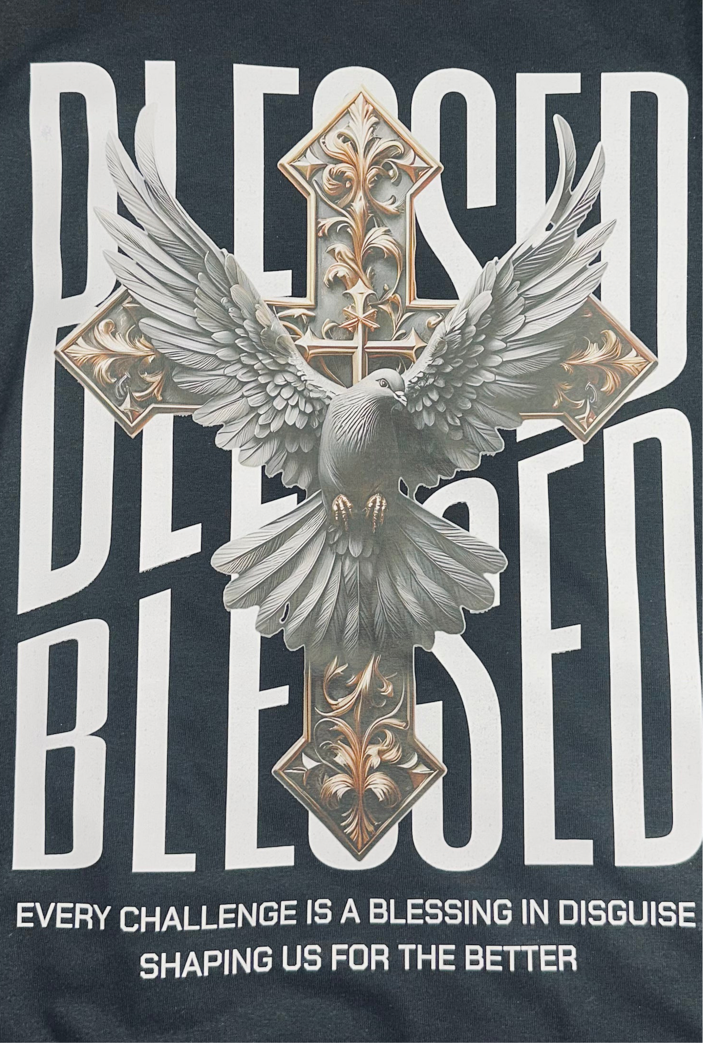 blessed t shirt with dove