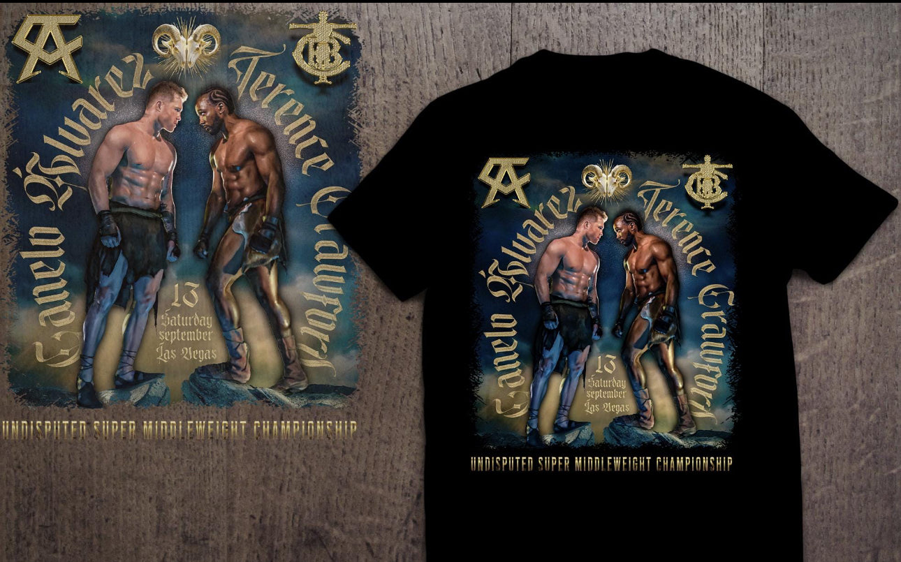 Saul Canelo Alvarez vs Terrance Crawford Tee Perfect T-Shirt For Boxing Fans s-3xl 2025