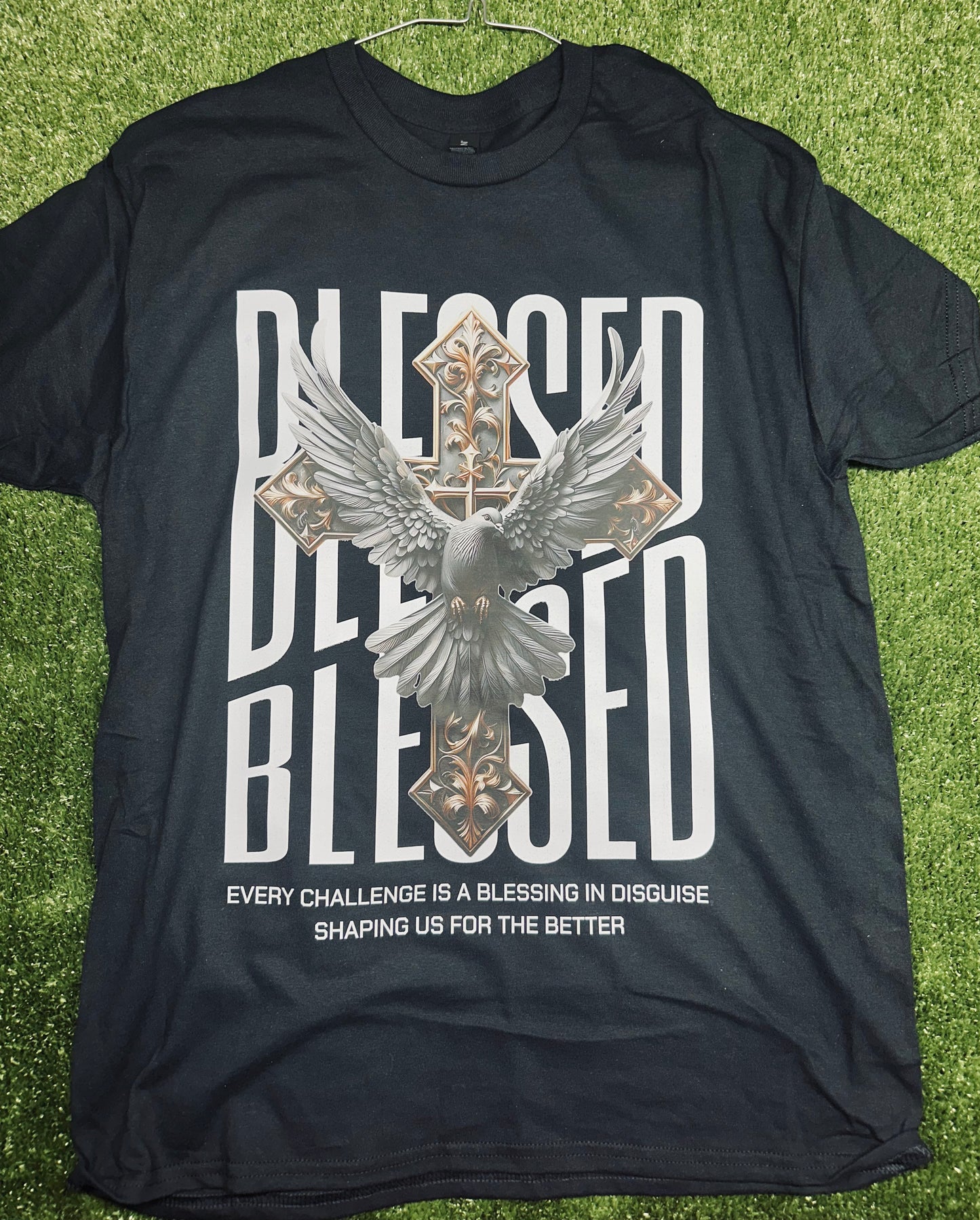 blessed t shirt with dove