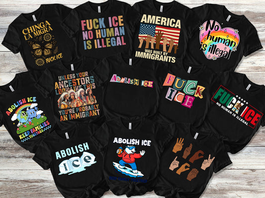 Fuck Ice t shirts  , Abolish Ice Tees,