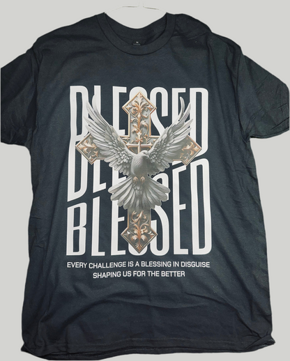 blessed t shirt with dove