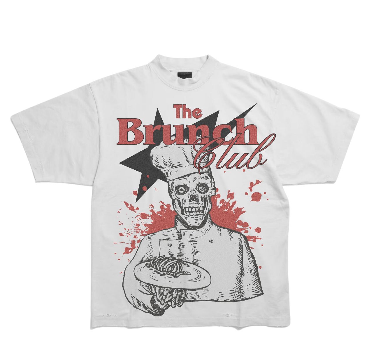 The Brunch Club Skull Chef Unisex Graphic Print T-Shirt/Sweatshirt/Hoodie