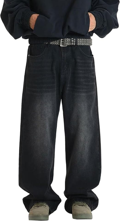 Hippie Pants Men's Baggy Wide Leg Skater Denim Pants BLNK BRAND