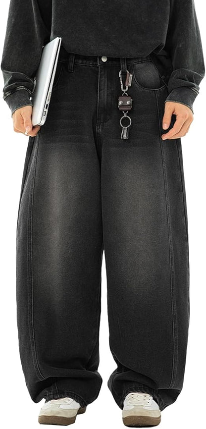 Hippie Pants Men's Baggy Wide Leg Skater Denim Pants BLNK BRAND
