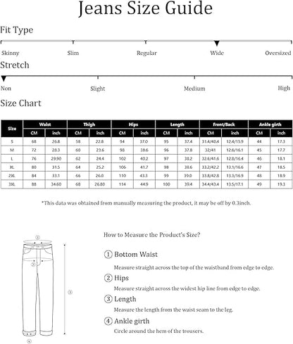 Hippie Pants Men's Baggy Wide Leg Skater Denim Pants BLNK BRAND