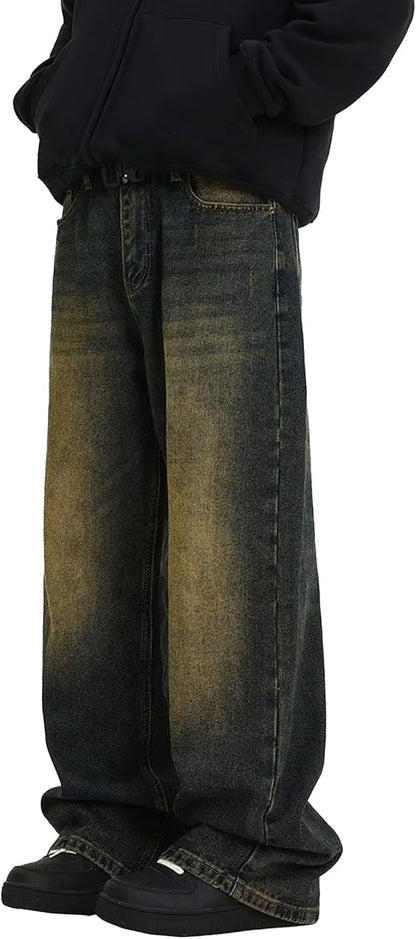 Hippie Pants Men's Baggy Wide Leg Skater Denim Pants BLNK BRAND