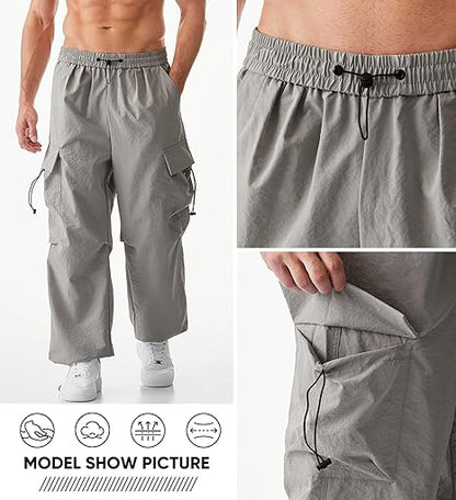 Men's Baggy Cargo Pants Parachute Streetwear BLNK BRAND