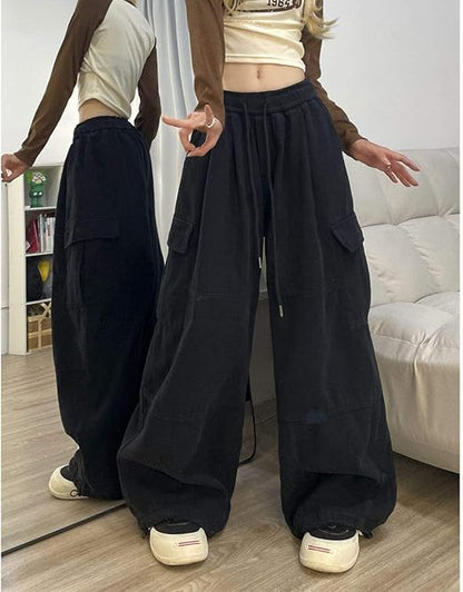 Baggy Cargo Pants for Women Men Y2k Wide Leg Sweatpants High Waisted BLNK BRAND
