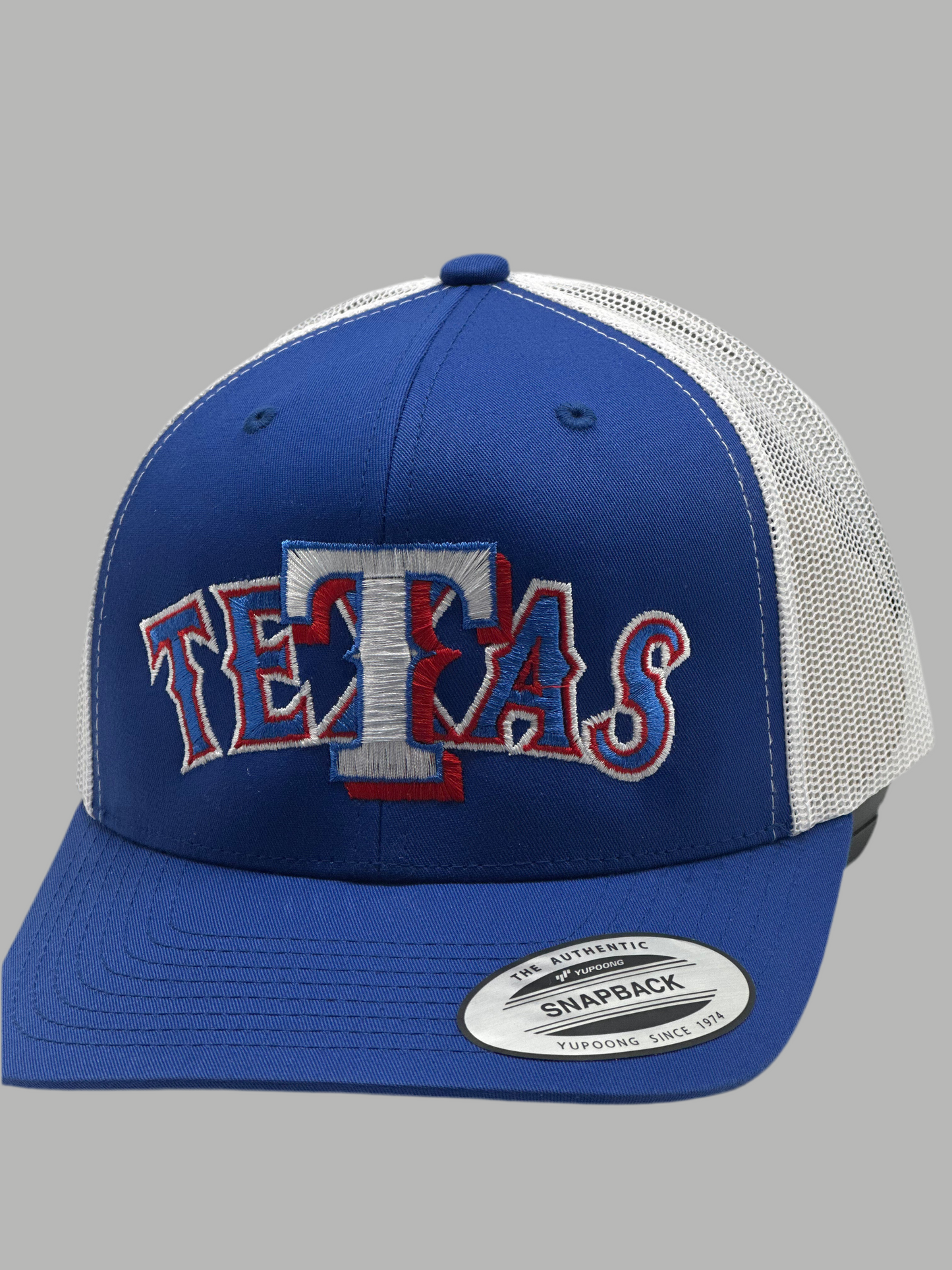 Texas Rangers Curved TETAS mlb custom snapback hat