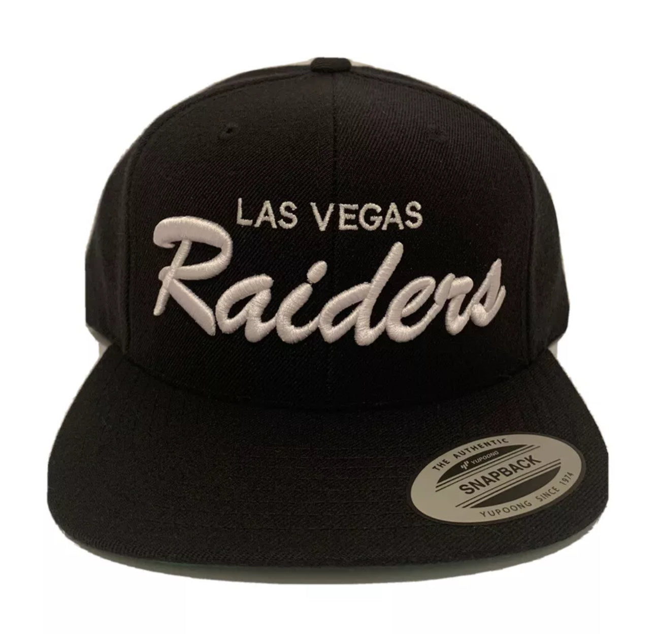 Gorra ajustable con visera ajustable clásica de Las Vegas Raiders con el logotipo de Las Vegas en color negro