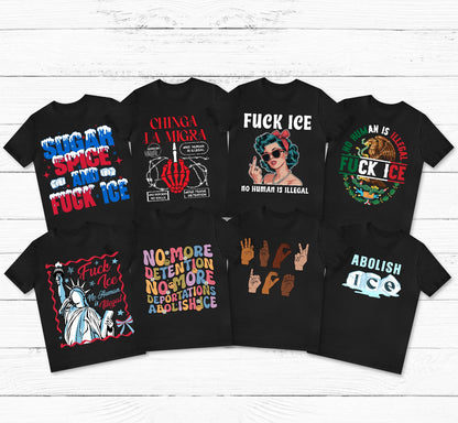 Fuck Ice t shirts  , Abolish Ice Tees,
