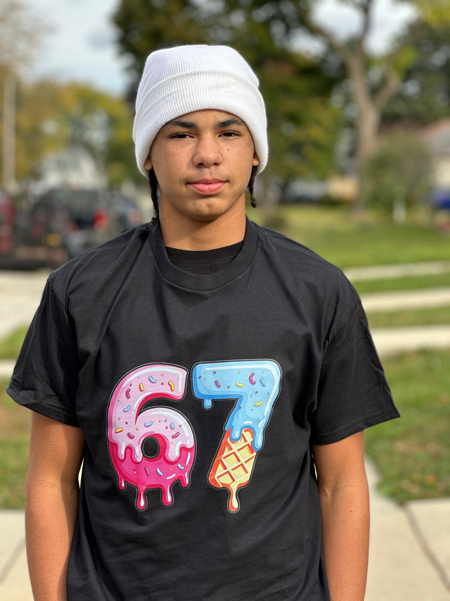 Six seven 67 top fashion brand t shirt large print