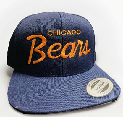 Vintage Chicago Bears Snap Back Hat Cap 90s Christmas Vacation Clark Griswold 6 panel