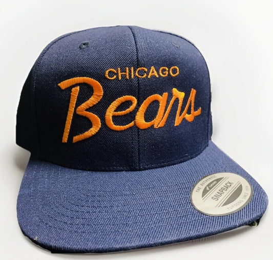 Vintage Chicago Bears Snap Back Hat Cap 90s Christmas Vacation Clark Griswold 6 panel