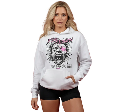Top Fashion Screaming Face Unisex Graphic Print T-Shirt/Sweatshirt/Hoodie